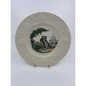 Vintage Adams China -Will You Be Mine Plate Courting Couple Circ 1946 #4 Read*
